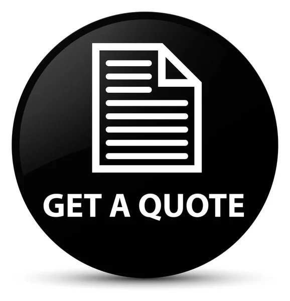 Get a quote (page icon) black round button