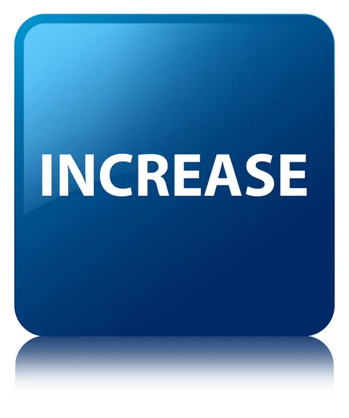 Increase blue square button — Stock Photo, Image