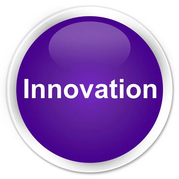 Innovationsprämie lila runden Knopf — Stockfoto