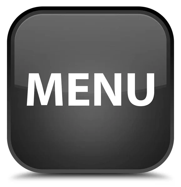 Menu special black square button — Stock Photo, Image