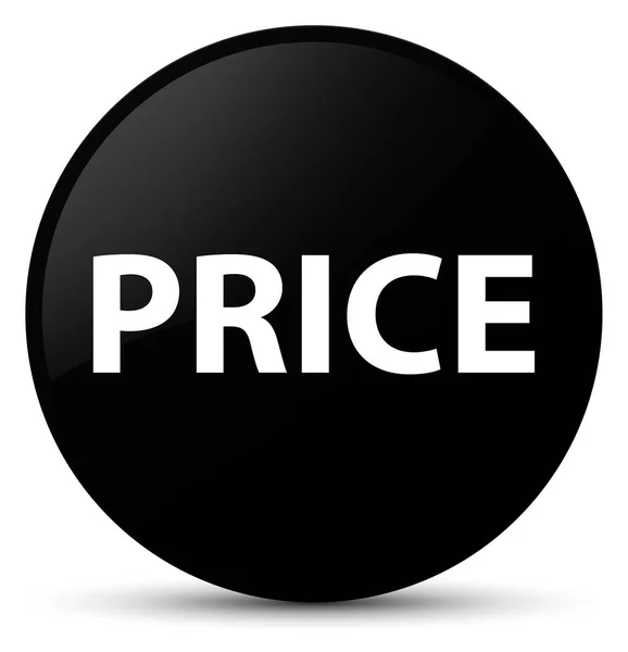 Price black round button — Stock Photo, Image