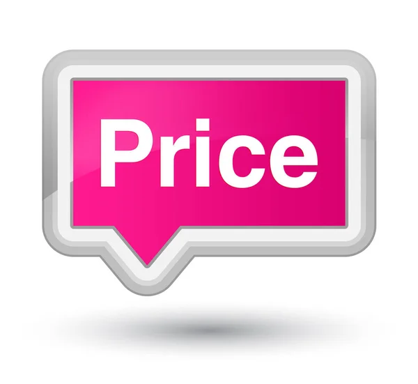 Цена розовый баннер — стоковое фото