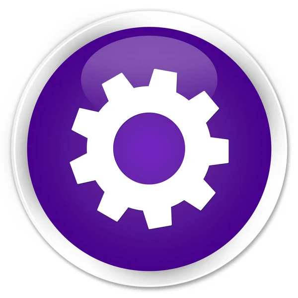 Processen ikonen premium lila runda knappen — Stockfoto