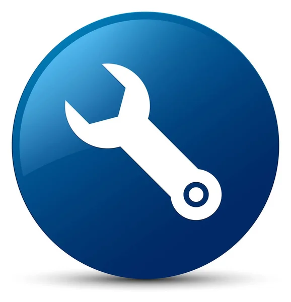 Wrench icon blue round button — Stock Photo, Image