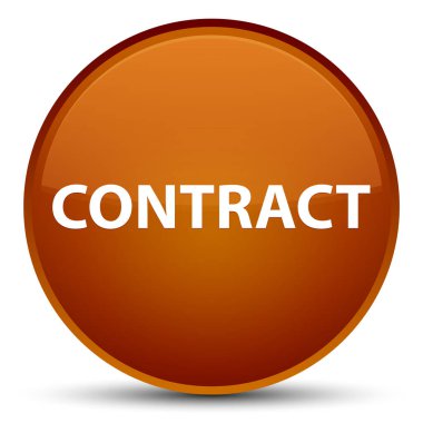 Sözleşme özel kahverengi yuvarlak düğmesi