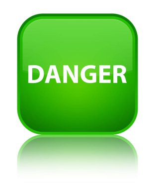 Tehlike özel yeşil kare düğme