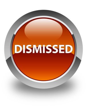 Parlak kahverengi yuvarlak düğme reddetti