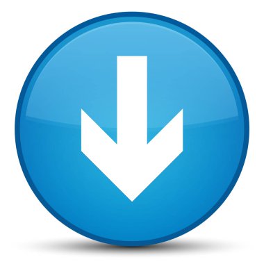 Ok simgesini özel camgöbeği mavi yuvarlak düğmesini indir