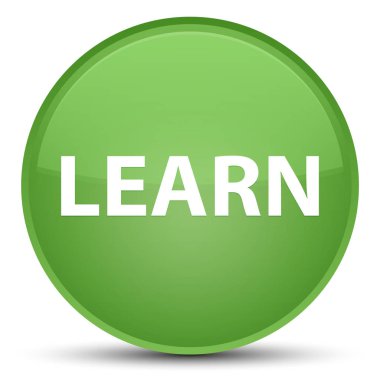 Özel yumuşak yeşil yuvarlak düğmeye öğrenin