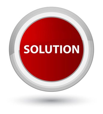 Çözüm baş kırmızı yuvarlak düğmesi