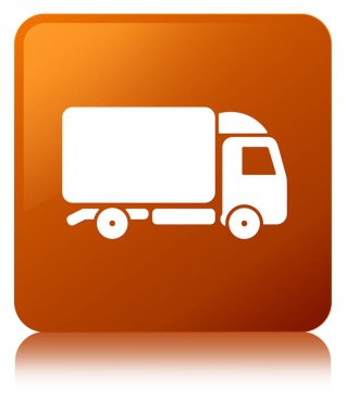 Kamyon kutsal kişilerin resmi kahverengi kare düğme