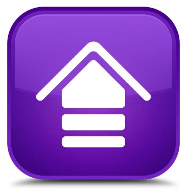 Kutsal kişilerin resmi özel mor kare düğme upload