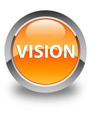 Vizyon parlak turuncu yuvarlak düğme