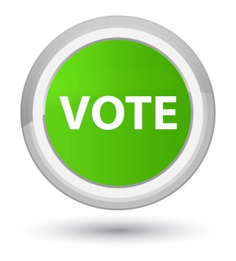 Oy asal yumuşak yeşil yuvarlak düğmesine