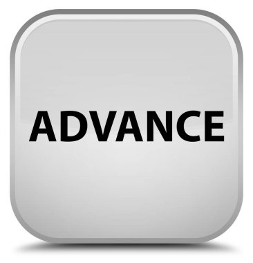 Önceden özel beyaz kare düğme