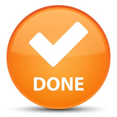 (Simge doğrulama) özel turuncu yuvarlak düğmesi