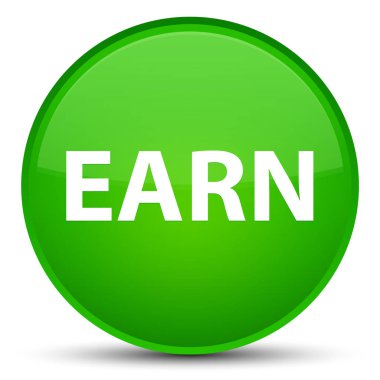 Özel yeşil yuvarlak düğmeye kazanmak