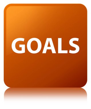 Gol kahverengi kare düğme