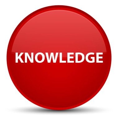 Bilgi özel kırmızı yuvarlak düğmesi