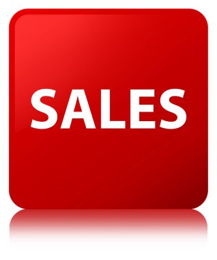 Satış kırmızı kare düğme