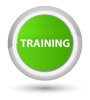 Eğitim asal yumuşak yeşil yuvarlak düğmesi