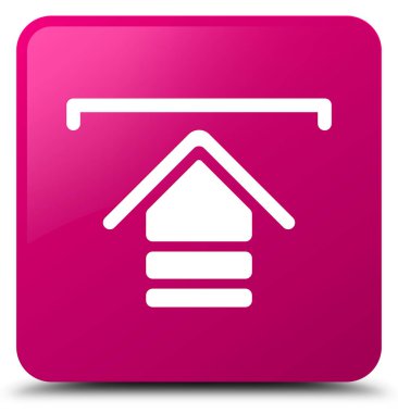 Simgesi pembe kare düğmesini upload