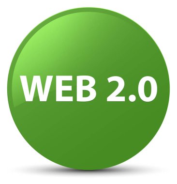 Web 2.0 yumuşak yeşil yuvarlak düğmesi