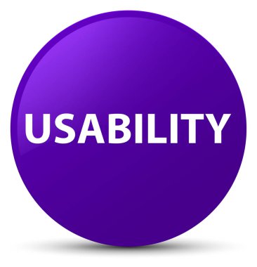 Kullanılabilirlik mor yuvarlak düğmesi