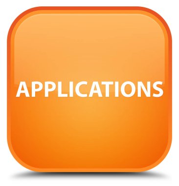 Uygulamaları özel turuncu kare düğme