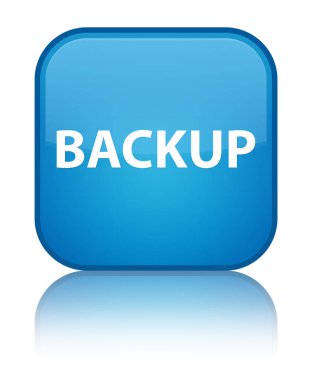 Yedek özel camgöbeği mavi kare düğmesini