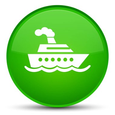 Cruise Gemi kutsal kişilerin resmi özel yeşil yuvarlak düğme