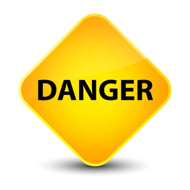 Tehlike zarif sarı elmas düğmesi