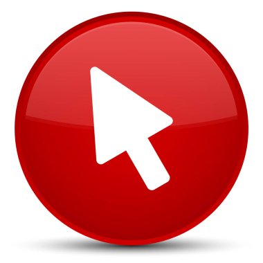 İmleç simgesi özel kırmızı yuvarlak düğmesi