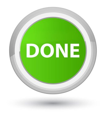 Yumuşak yeşil yuvarlak düğmeye Başbakan