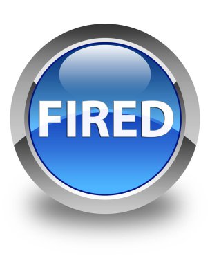 Parlak mavi yuvarlak düğme ateş