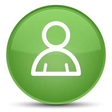 Üye kutsal kişilerin resmi özel yumuşak yeşil yuvarlak düğme