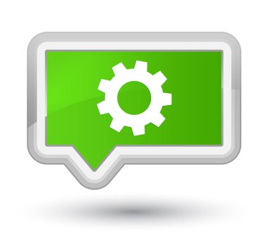 İşlem simgesi asal yumuşak yeşil bayrak düğmesini