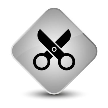 Makas kutsal kişilerin resmi zarif beyaz elmas düğme