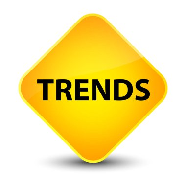 Eğilimleri zarif sarı elmas düğmesi