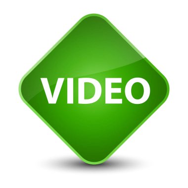 Video zarif yeşil elmas düğmesi