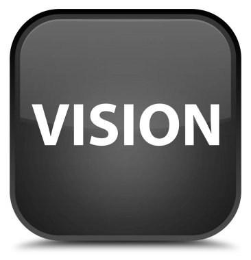 Vizyon özel siyah kare düğme