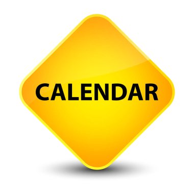 Takvim zarif sarı elmas düğmesini