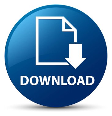 Download (Belge simgesi) mavi yuvarlak düğmesi