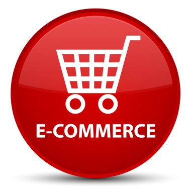 E-ticaret özel kırmızı yuvarlak düğmesi