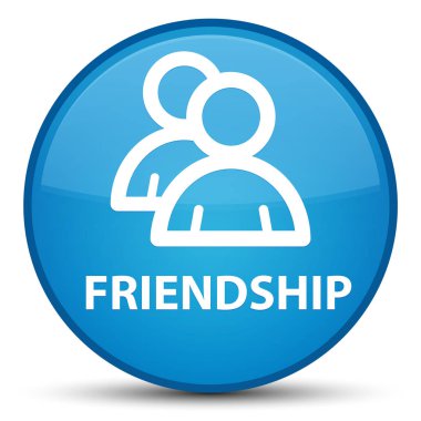 Dostluk (grup simgesi) özel mavi mavi yuvarlak düğmesi