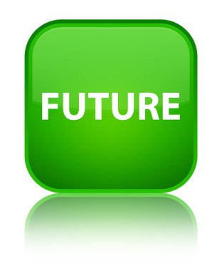 Gelecekteki özel yeşil kare düğme