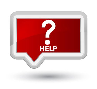 Yardım (soru simgesi) asal Kızıl Bayrak düğmesi