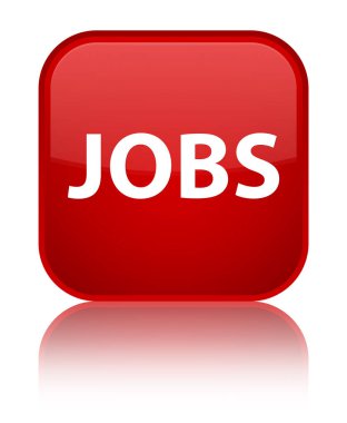 İşleri özel kırmızı kare düğme