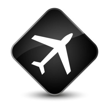 Uçak kutsal kişilerin resmi zarif siyah elmas düğme