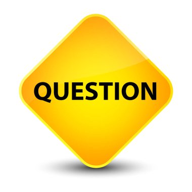 Soru zarif sarı elmas düğmesi